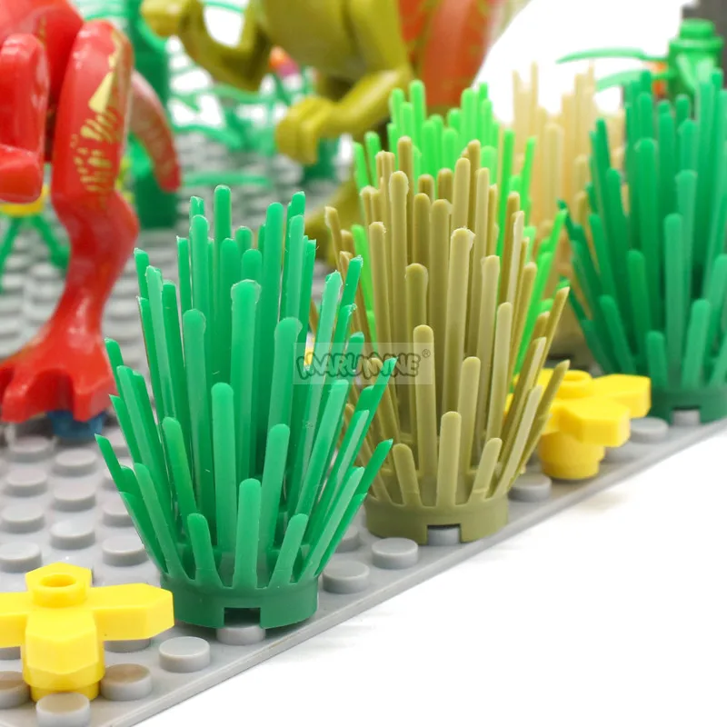 MARUMINE 30PCS Bush 2x2 Plant Compatible 6064 Moc Bricks Parts Flower Tree Grass Construction Jungle Building Blocks Accessories