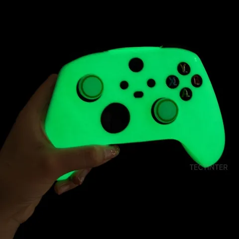 Protective Case For Xbox Series X/S Gamepad Silicone Luminous Green…