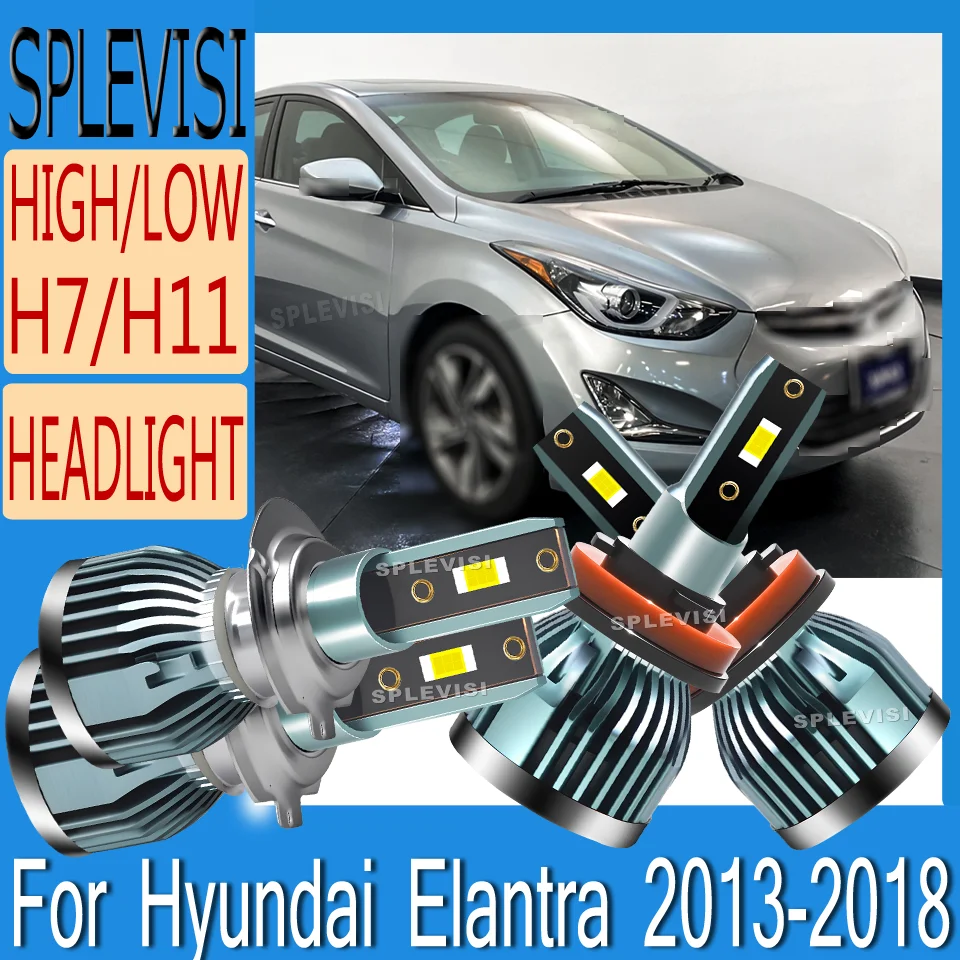 

Stable Performance Headlight LED Compact Design Reduce Eye Fatigue waterproof For Hyundai Elantra 2013 2014 2015 2016 2017 2018