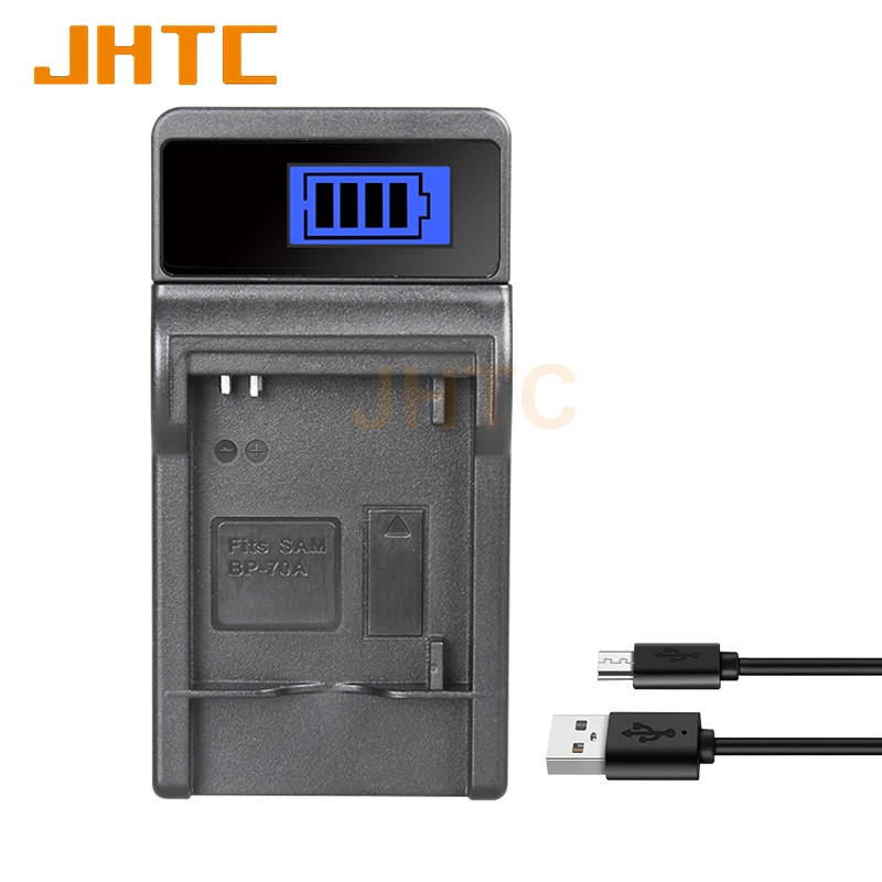 Cargador de batería BP70A BP-70A para Samsung ES65 ES67 ES70 ES71 ES73 ES74 PL80 PL81 PL100 PL101 SL50 SL600 SL605