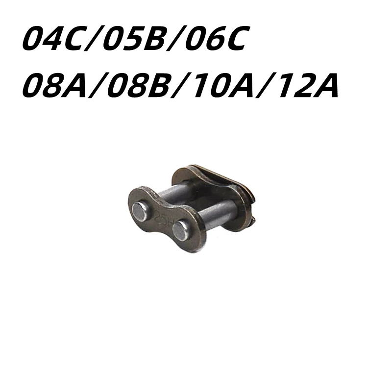 Single Row 8 Type Full Buckle Chain Buckle Carbon Steel Industrial Transmission Short Pitch Roller Chain Single Row Chain Buckle