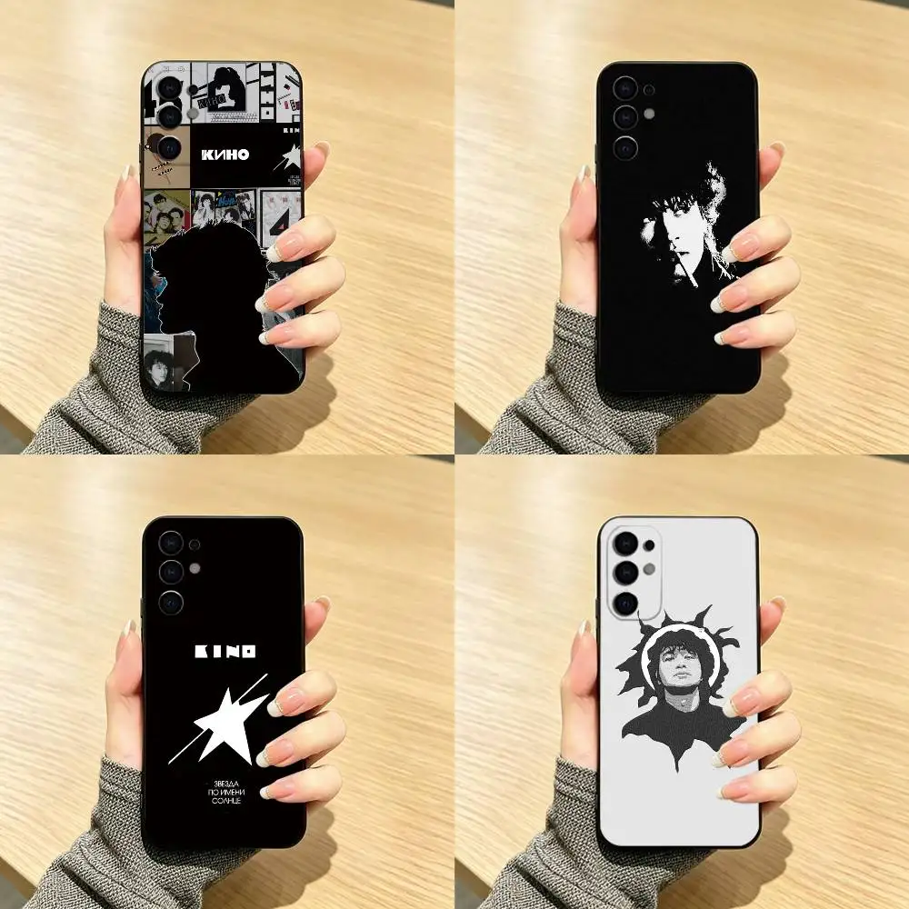 R-Russia R-Rock Band Viktor Tsoi Kino  Phone Case Black Silicone Soft For Samsung S25,S24,S21,S22,S23,S30,Ultra,S20,Plus,Fe,Lite