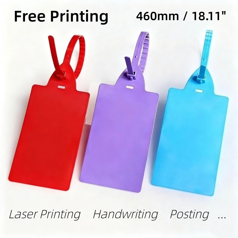 

50pcs Reusable Hang Label Handwritten Printable Tags Zip Ties Security Seals for Transportation Logistics Warehouse Goods