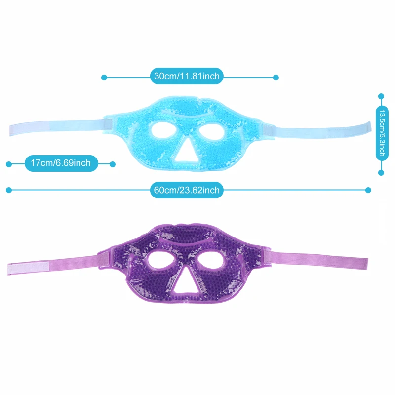 Visible Reusable Cooling Eye Mask With Gel Beads Cold Eye Compress For Puffy Eyes Stress Relief Dry Eyes SPA Skin Care Tools