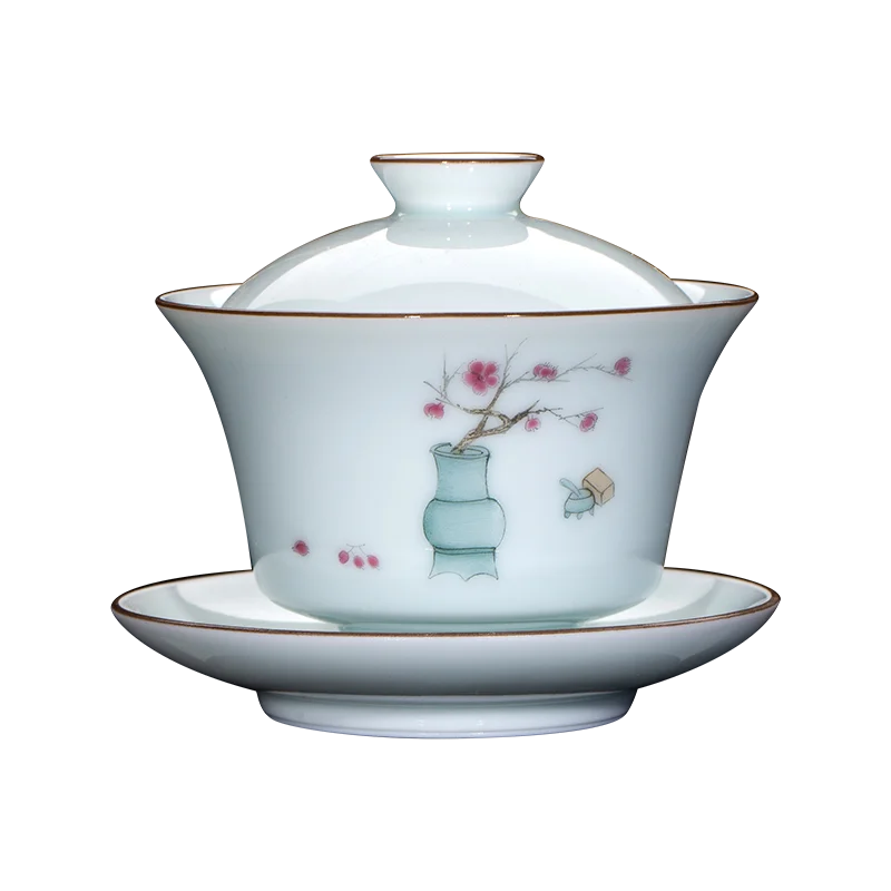 

Wholesale Jingdezhen Porcelain Kung Fu Tea Set Mutton Fat Jade Chinese High-end Ceramic Tea Cup Home Office Teapot Gift Box
