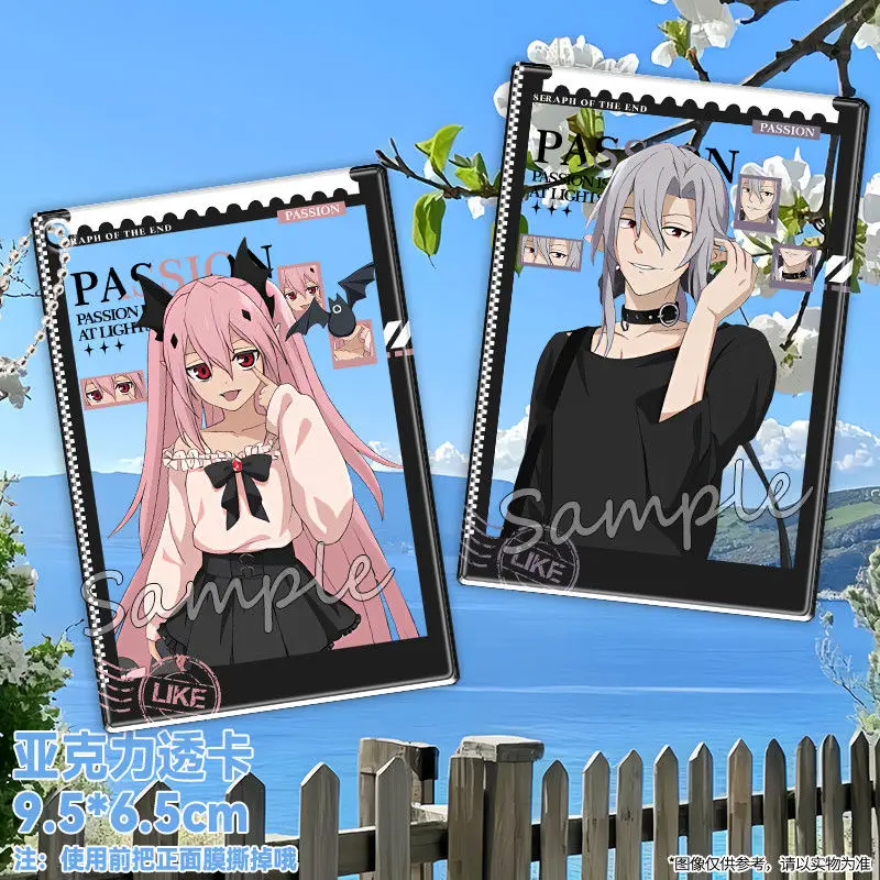 アニメ終わりのセラフ百夜ミカエラコスプレ写真小道具 Diy 漫画新アクリル透明カードカードクリスマスギフト