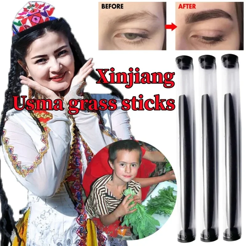 

Usma Grass Stick Black Eyebrow Eyelashes Raw Eyebrow Stick Hairline Hair Thick Growth Natural Plant Promote Eyebrow Growth