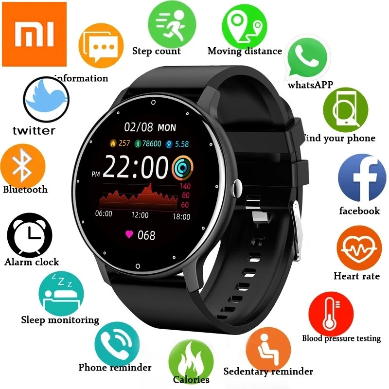 Xiaomi Youpin Smart Watch Men Women Full Touch Screen Sport Fitness Watch Man IP67 Waterproof Bluetooth Smartwatch Men