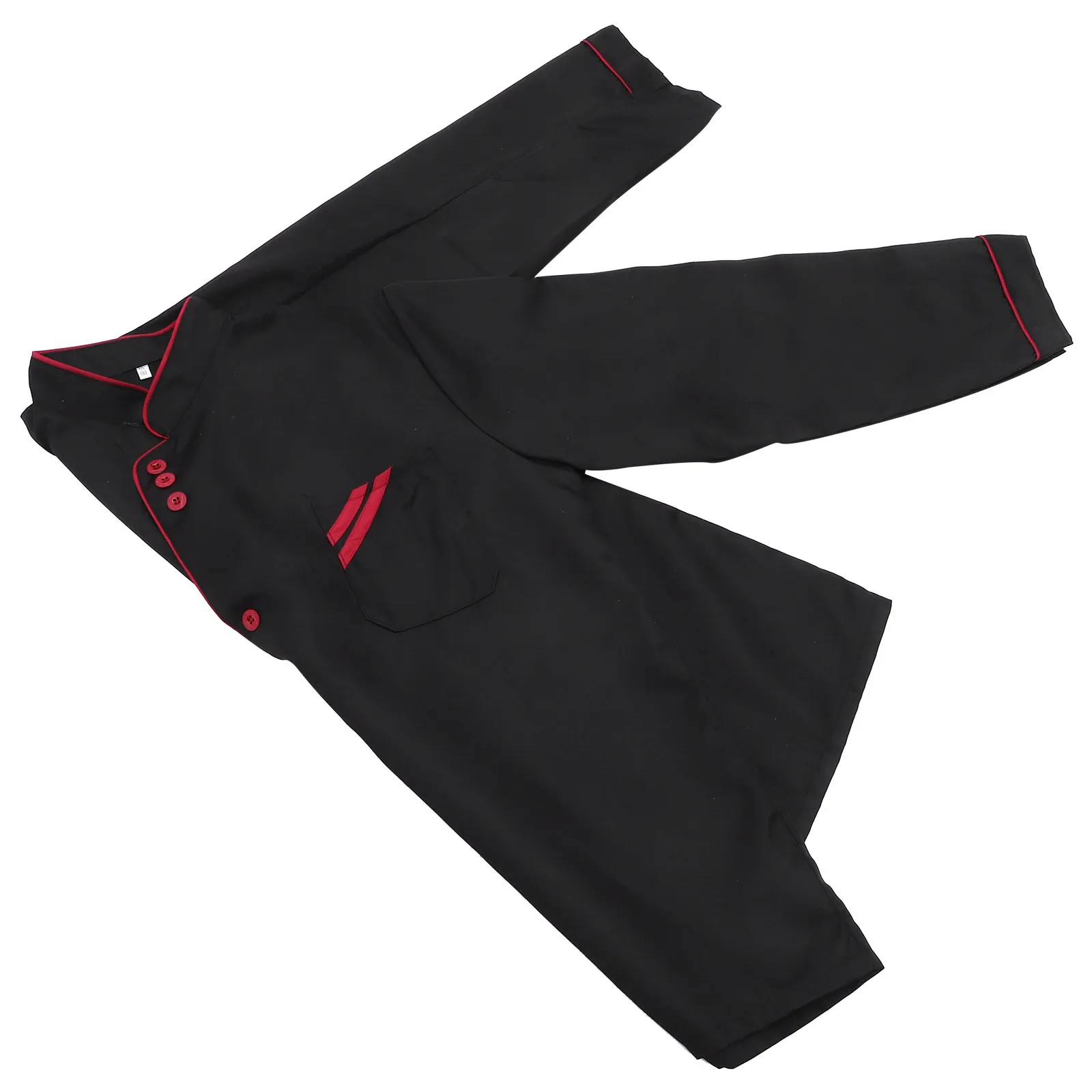 Casual Loose Chef Clothing Long Sleeve Black Xxl Professional Workwear for Kitchen Hotel Use Long Sleeve Chef Jacket