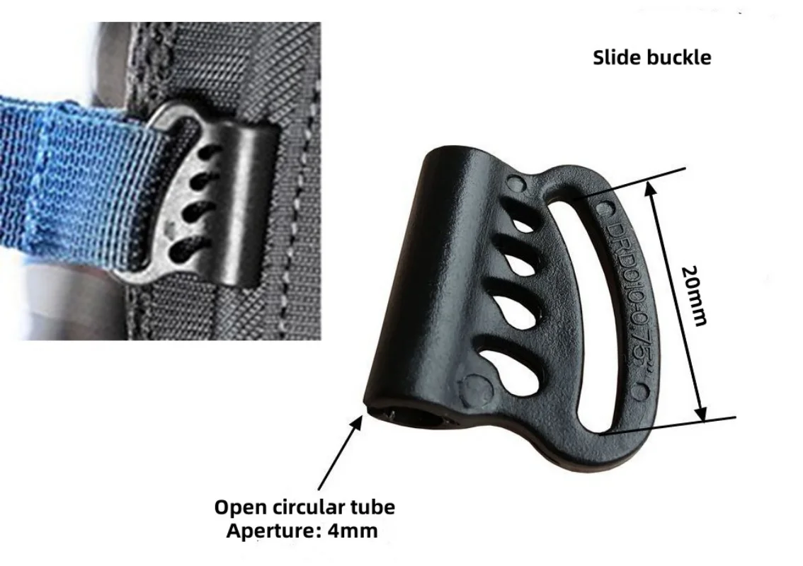 Mountaineering Bag Repair Conversion Ribbon, Anti-slip Opening Mesh Buckle, Outdoor, Mountaineering Bag