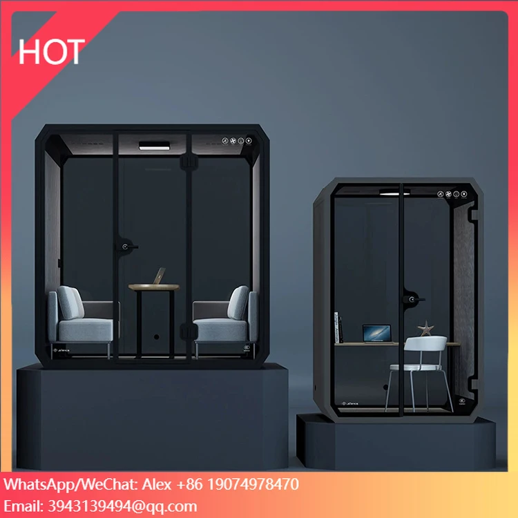 

New Portable Soundproof Room Song Recording Studio Soundproof Room With Glass Design Suitable For Multiple People,