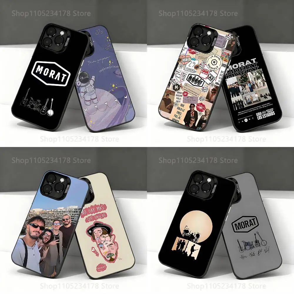 

M-Morat Band Phone Case For iPhone 17,16,15,14,13,12,11,Pro,Max,Plus,E,Air,Mini Black Tpu IMD Cover
