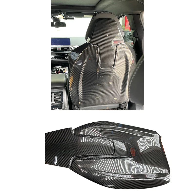 Dry Carbon Fiber Sitz lehnen bezug für X3M F97 X4M M3 M4 F98 Vollcarbon-Innen verkleidungen