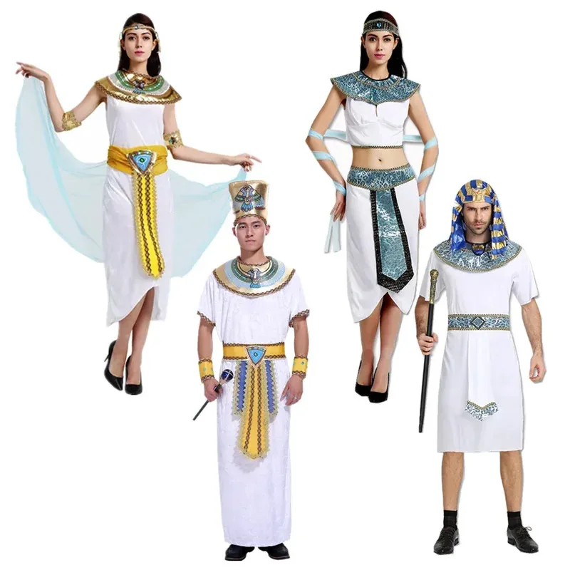 أزياء CyCarnival مصر اليونان روما الكبار تأثيري فرعون الملكة النيل هالوين مهرجان الحفلات هدية الملابس أنيمي تأثيري