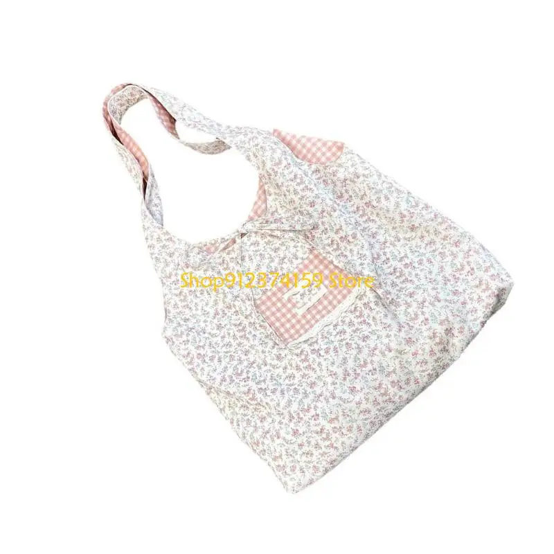 

G5AE Aesthetic Canvas Toted Bag Casual Shoulder Bag Large Capacity Grocery Cloth Bag