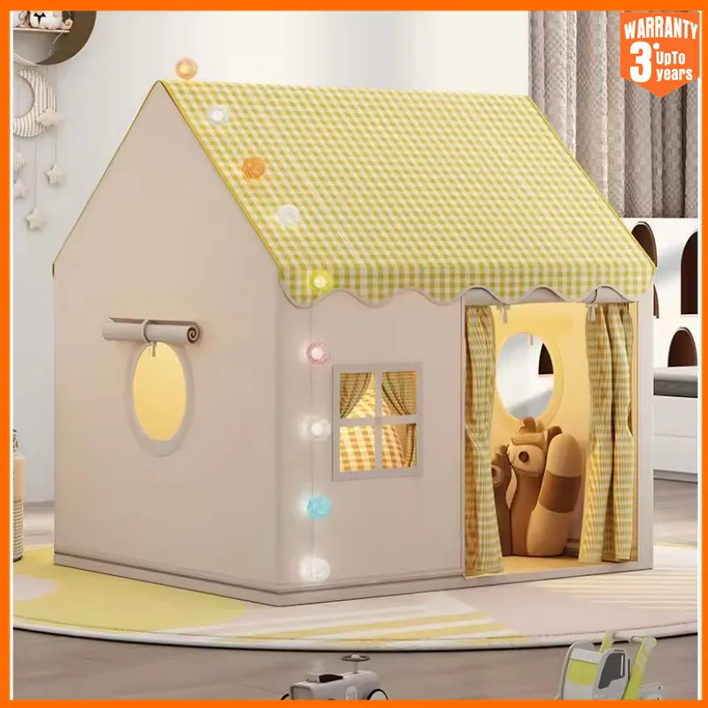 Child Small House Folding Playtent Kid Toy Tent Princess Girl Castle Play House Baby Tent Not include light Ball Chrismas Gift