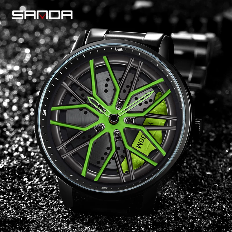 Imagem -02 - Sanda 2023 para Homens Jovens Correndo Relógio de Moda Tendência Relógios dos Homens 360 ° Rotativa Dial Design à Prova Dshockproof Água à Prova de Choque Reloj Hombre