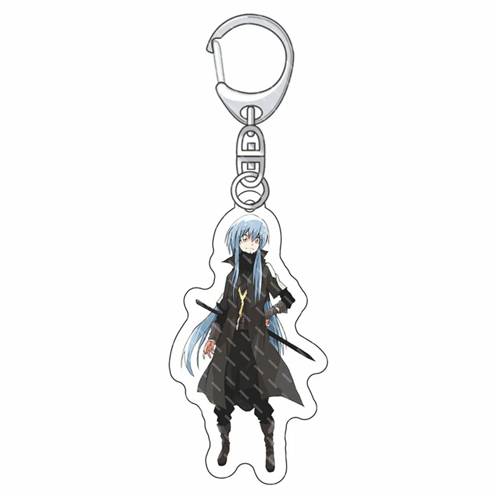 Anime That Time I Got Reincarnated as a Slime Keychain Cute Rimuru Tempest Figures Bag Pendant Car Key Chain Accessories Jewelry