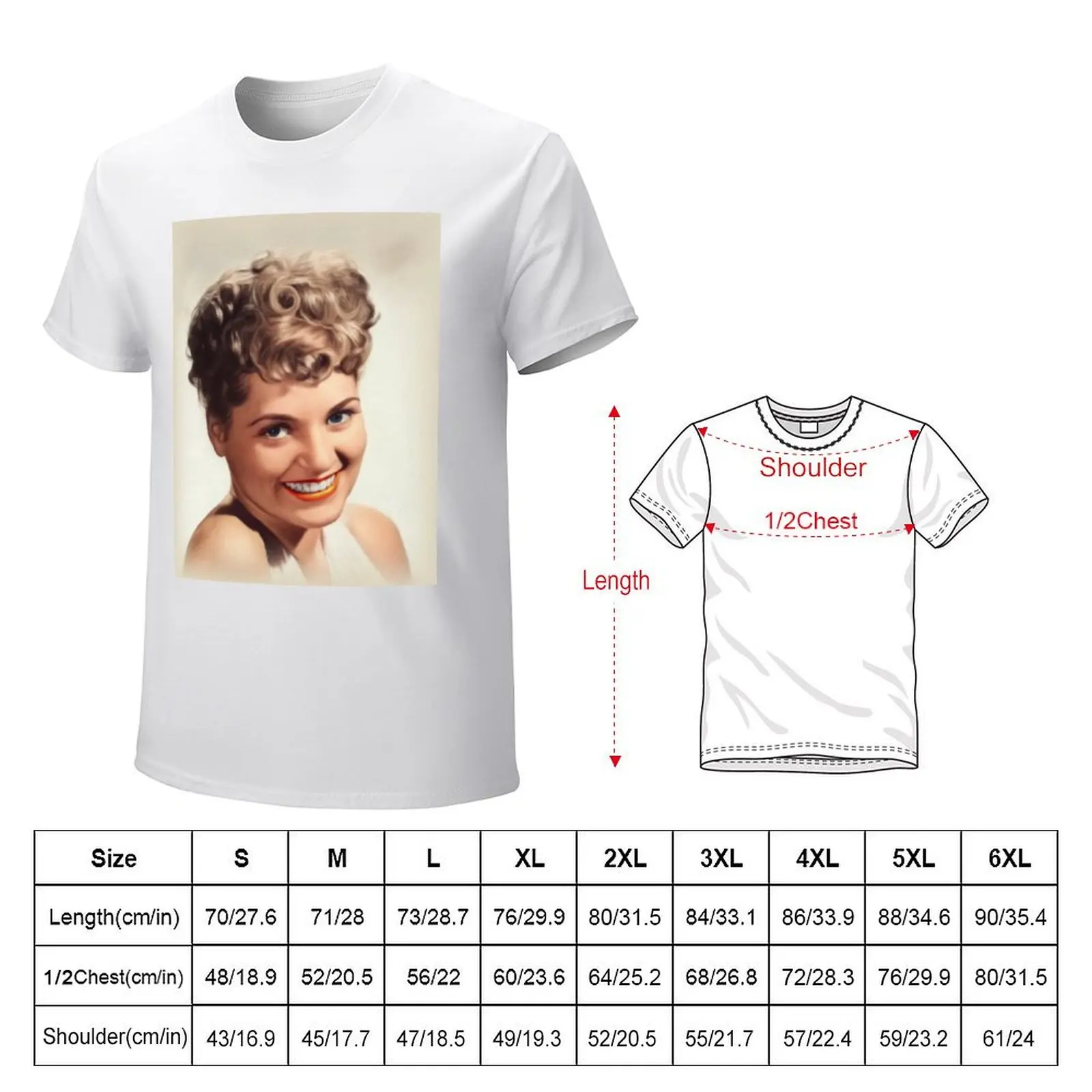 Judy Holliday, Movie Star T-shirt quick drying vintage clothes customs Short sleeve tee big and tall t shirts for men