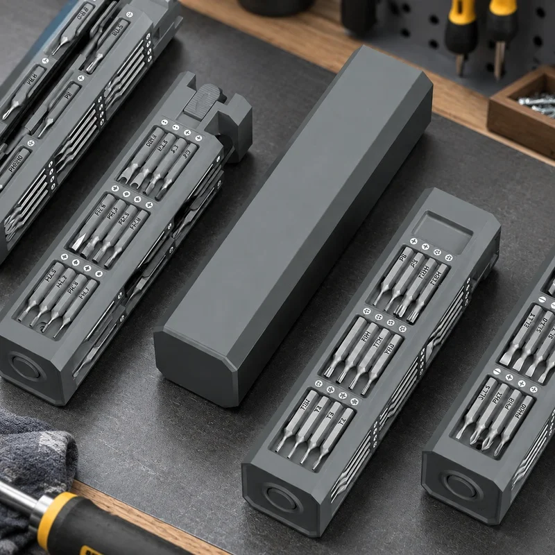 Compact 44-Piece Mobile Phone Repair Screwdriver Set with Versatile Precision Bits