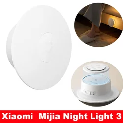 Neue xiaomi mijia nachtlicht 3 version bewegungs sensor einstellbare helligkeit intelligenter menschlicher lichtsensor nacht lampe für schlafzimmer