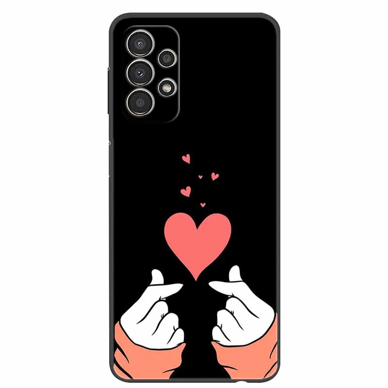 Funda de silicona negra para Samsung Galaxy A13 A137F, parachoques suave de TPU A la moda para Galaxy A13 4G / A23 4G 5G, Fundas protectoras A 23 13