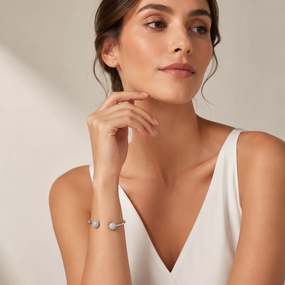 Bracelet Bangles Disco Ball Europe Style Fashion Glam Jewelry Gift For Women Brand New Good In 925 Sterling Silver Soul