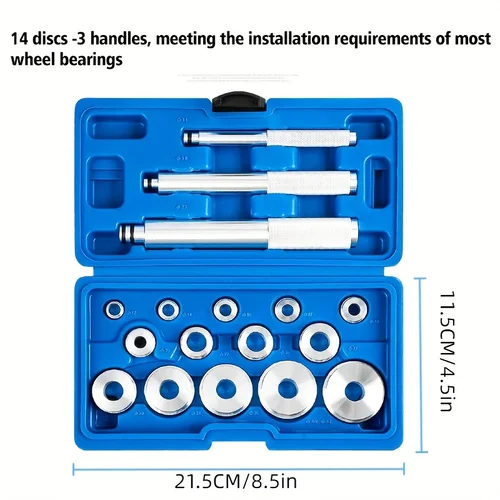 17 Uds. Herramienta removedora de controlador de sello de carrera de rodamiento con juego de controlador de sello anillo exterior de rodamiento, anillo de carrera, anillo de sello de aceite