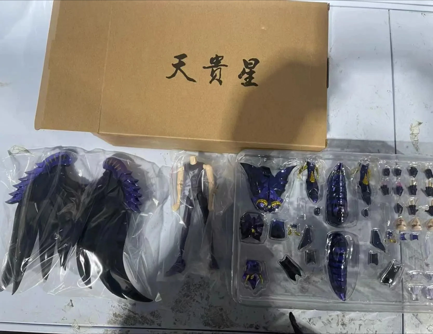 نموذج CS قماش Saint Seiya أسطورة EX Hades Army 108 Specters Wyvern Rhadamanthys/Griffon Minos/Garuda Aiacos شخصية معدنية