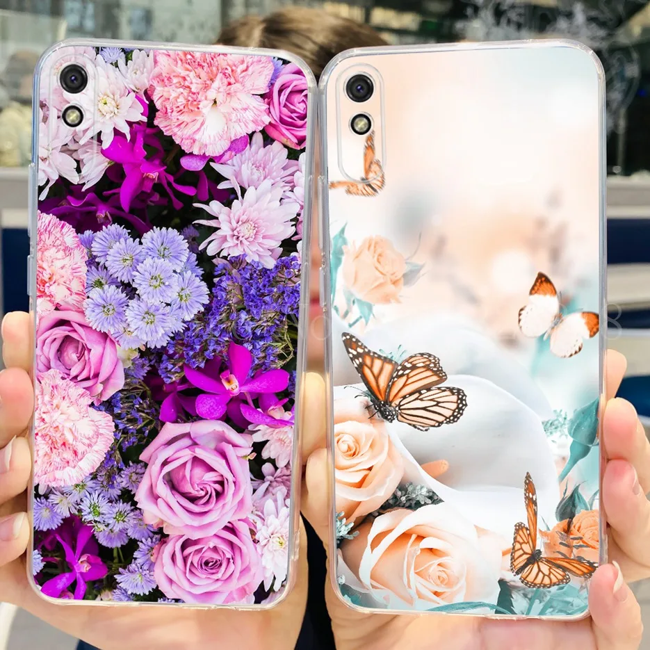 For Xiaomi Redmi 9A Case Stylish Painted Cover Soft Silicone Phone Case For Xiaomi Redmi 9AT 9A Redmi9A Back Cover 6.53\'\' Bumper