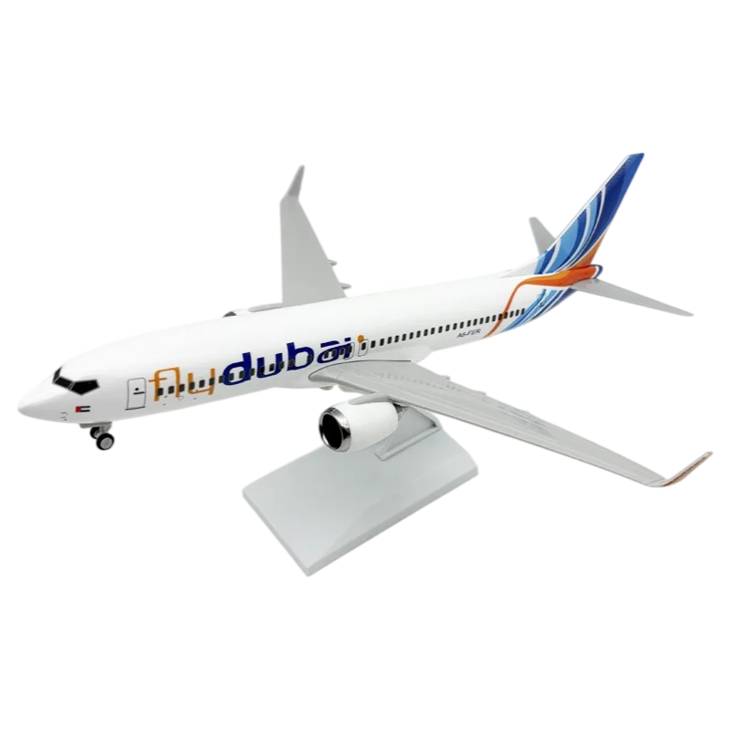 boeing-737-flydubai-1-200-scale-resin-31cm-model-airplane-adult-collectible-airport-children-gift-aviation-toy-miniature
