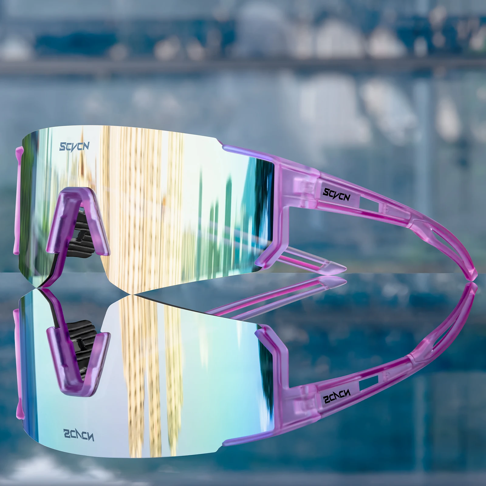 SCVCN nowe okulary przeciwsłoneczne do jazdy na rowerze na świeżym powietrzu mężczyźni okulary rowerowe MTB sport piesze wycieczki wspinaczka górska kobiety rower jazda na rowerze gogle UV400