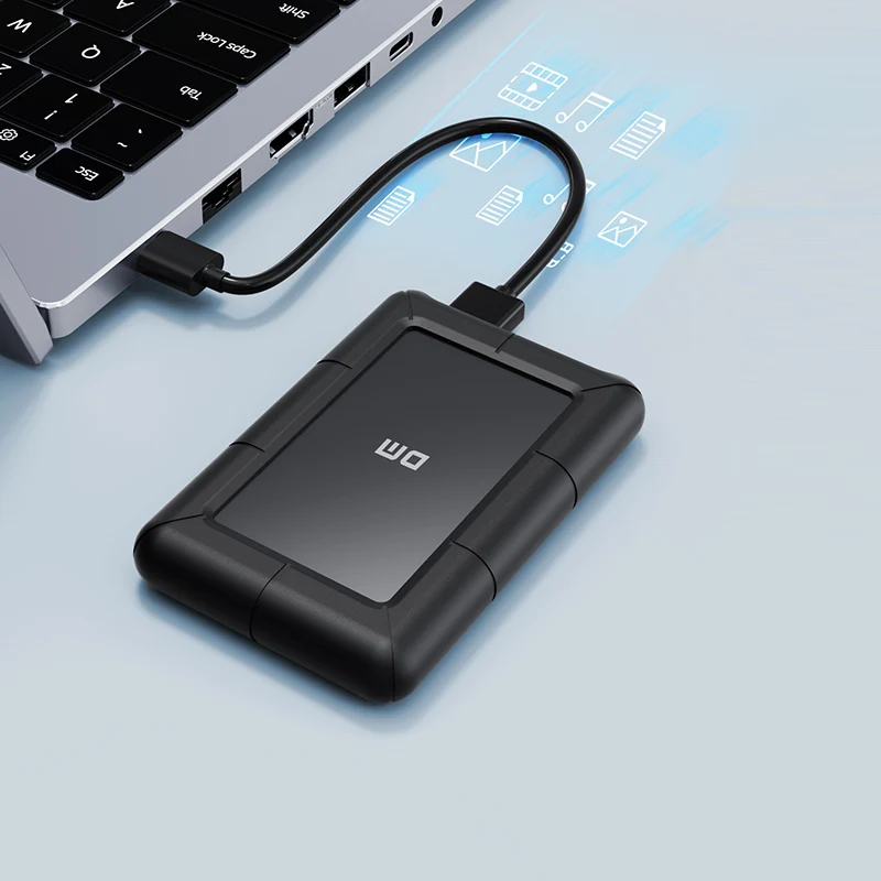 PH300 Business Portable Mechanical Hard Drive – High-Speed USB 3.2 Gen1, Silicone Protected, Wide Compatibility