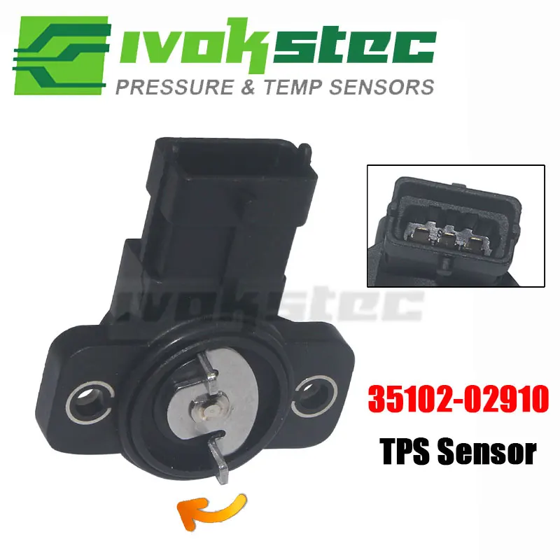 

Датчик положения дроссельной заслонки TPS 35102-02910,35170-02000 для Hyundai i10 2006 Kia Morning Picanto 2004-2007 3517002000