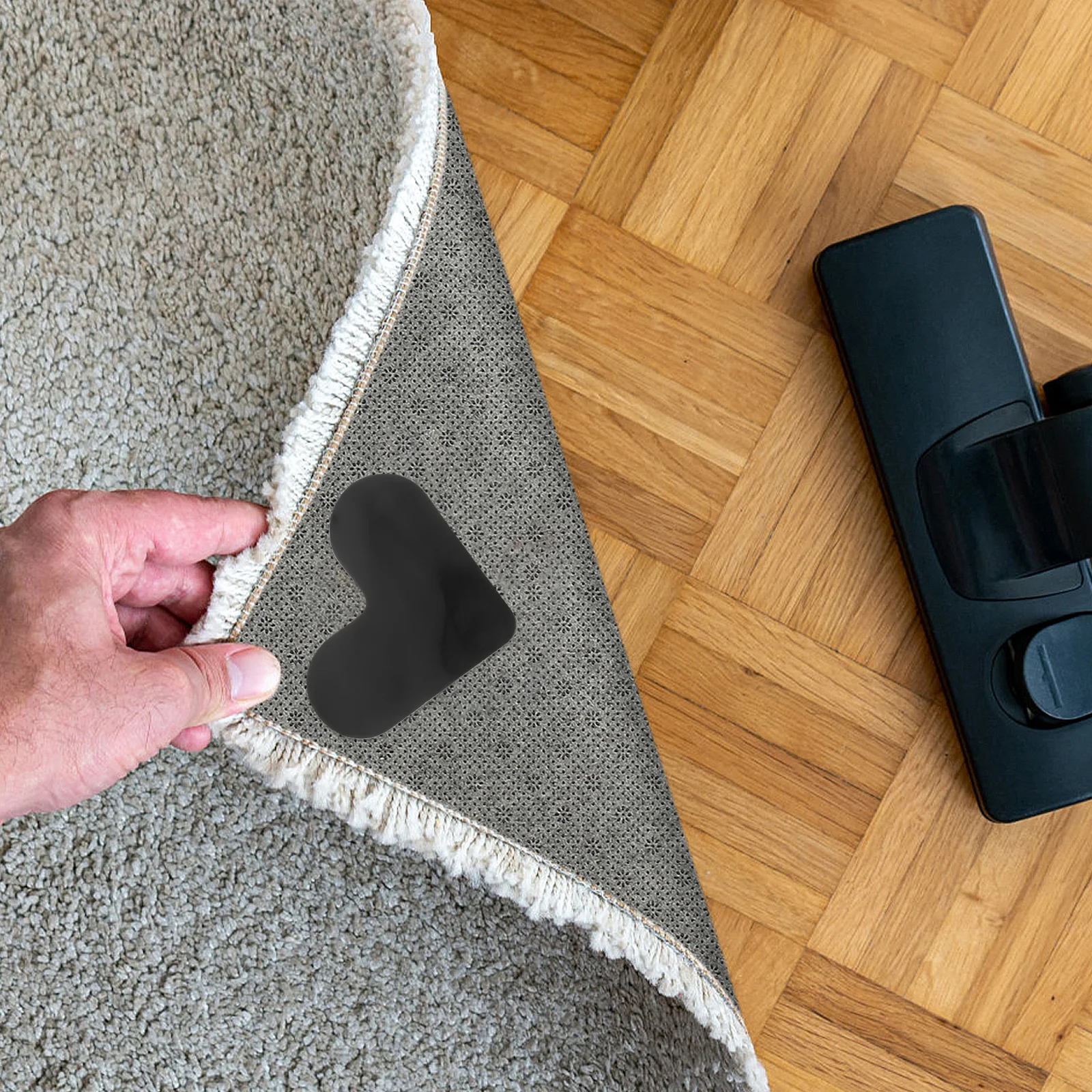 12 قطعة المضادة للانزلاق الشريط قابل للغسل السجاد القابضون للأرضيات الصلبة عدم الانزلاق البساط وسادة منطقة البساط منصات عداء ملصقات