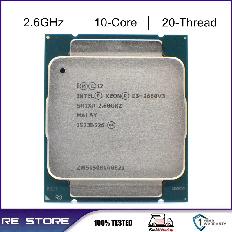 مراجعة شاملة لمعالج Intel Xeon E5-2660 v3: الأداء المثالي لبيئات العمل المتقدمة