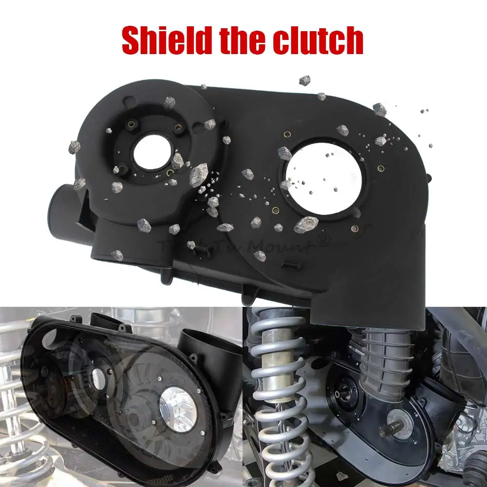 Compatible with Can-Am Maverick X3 Max R 2017-2024 Clutch Inner Cover Variator CVT Cover UTV Accessories Clutch Back Plate Cover