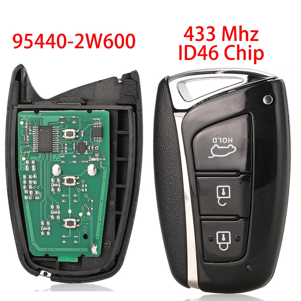 

Новый умный автомобильный ключ jingyuqin для Hyundai Santa Fe IX45 2013 2014, 433 МГц, ID46, электронный чип, бесключевой доступ, 95440-2W600