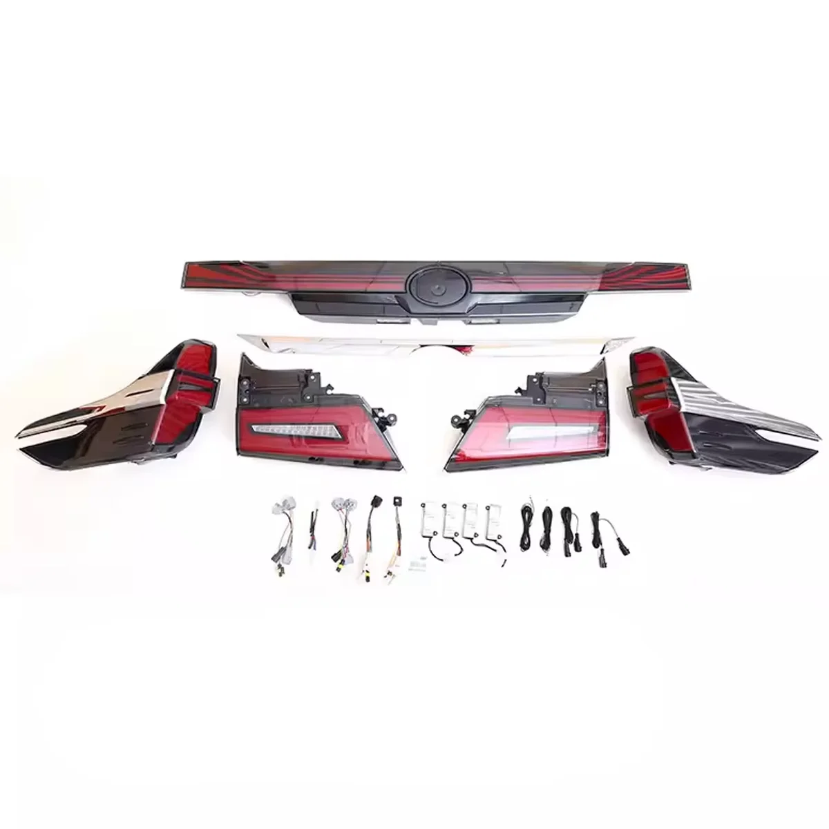 TYPY Car Lights for Alphard Tail Light 2015-2023 Vellfire Taillights LED Through-tail Light DRL Dynamic Turn Signal