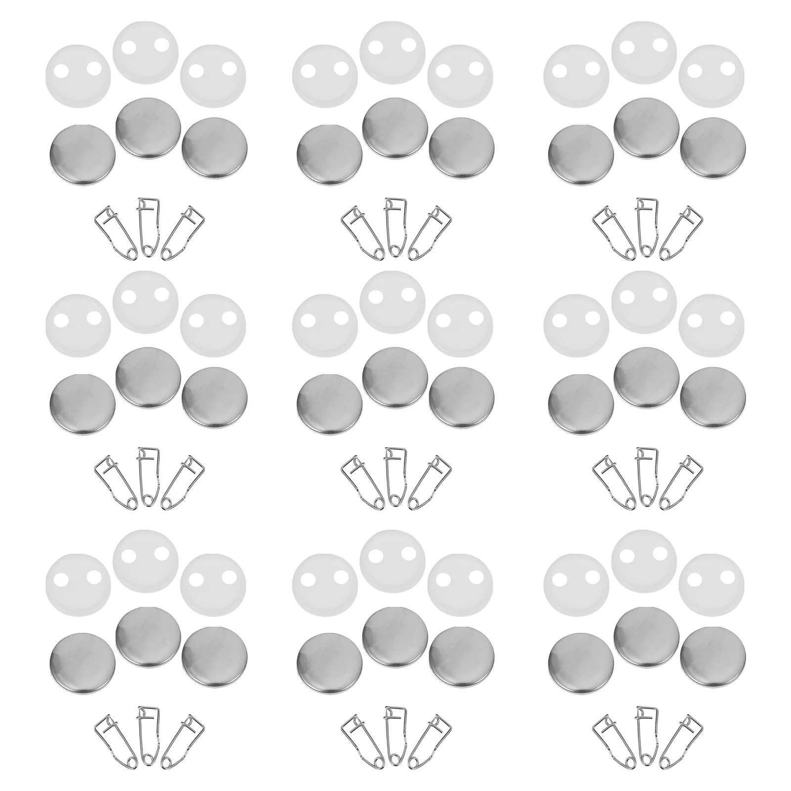 

100 Sets Blank Badge Handmade High Quality Alloy Button Pin Badges Craft DIY Crafts