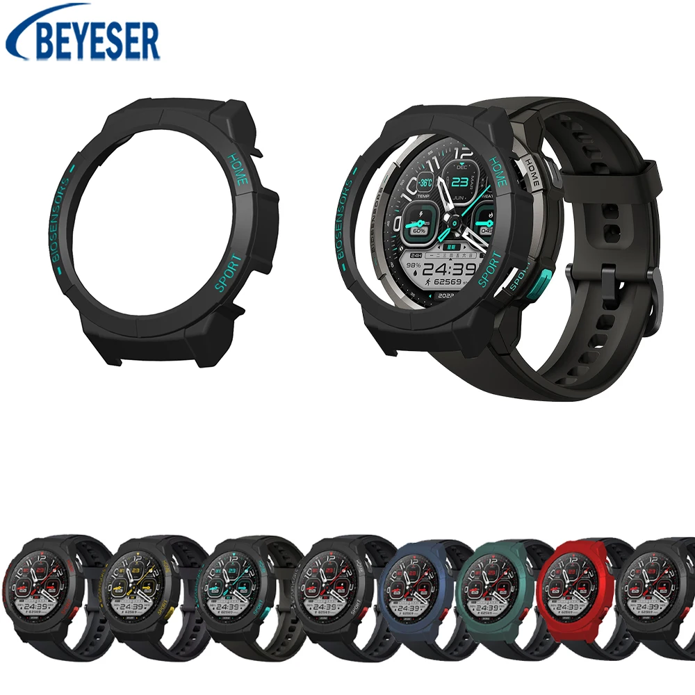 Etui na zegarek PC do Mibro GS Hollow Anti-fall Anti-chroniąca przed zarysowaniami Shell SmartWatch wymień połówkowe osłona akcesoria