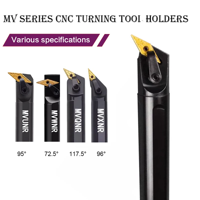 

1PPCS S20R-MVQNR16 S25S-MVXNR S32T-MVUNR S25S-MVWNR Internal Turning Tool Holder MVQNL Lathe Bar CNC Cutting Tool