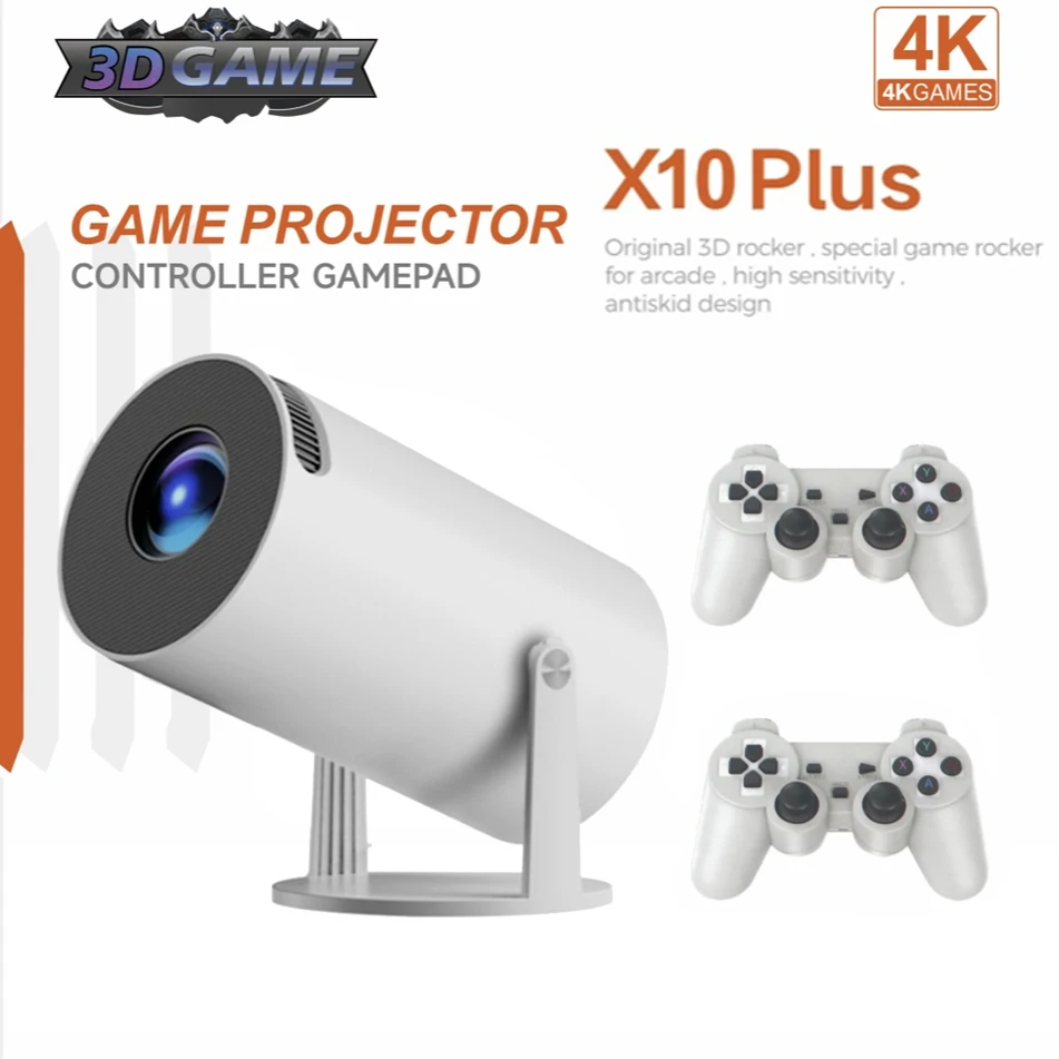 

X10 Plus Gaming Projector 2.4G 5G WIFI 1280*720P H713 LCD Projector HD Game Box Android 11 Retro Video Game Consoles System