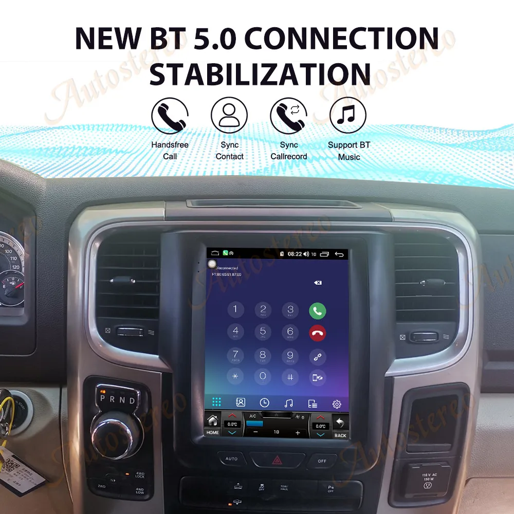 10.4 Inch Android 14 Carplay For Dodge Ram 2013-2018 Car Radio GPS Navigation Multimedia Video Player Car Stereo Head Unit Auto