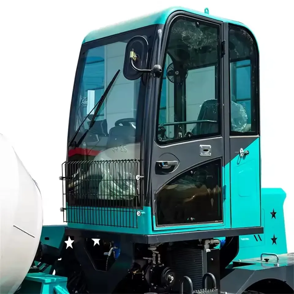 New Intelligent Self-Loading Cement Concrete Mixer Truck Pump Engine 4 Cubic Construction Farming Industries Manufactured Core