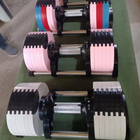 In Stock Ship Fitness Free Weights Barbell Dumbbells 20kg/4kg Gym Equipment Adjustable Dumbbell Set