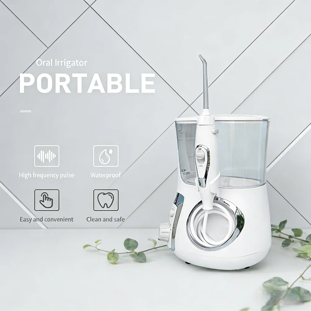 

10-Mode Electric Teeth Cleaning Water Flosser 800ML, Desktop Oral Irrigator for Daily Dental Care
