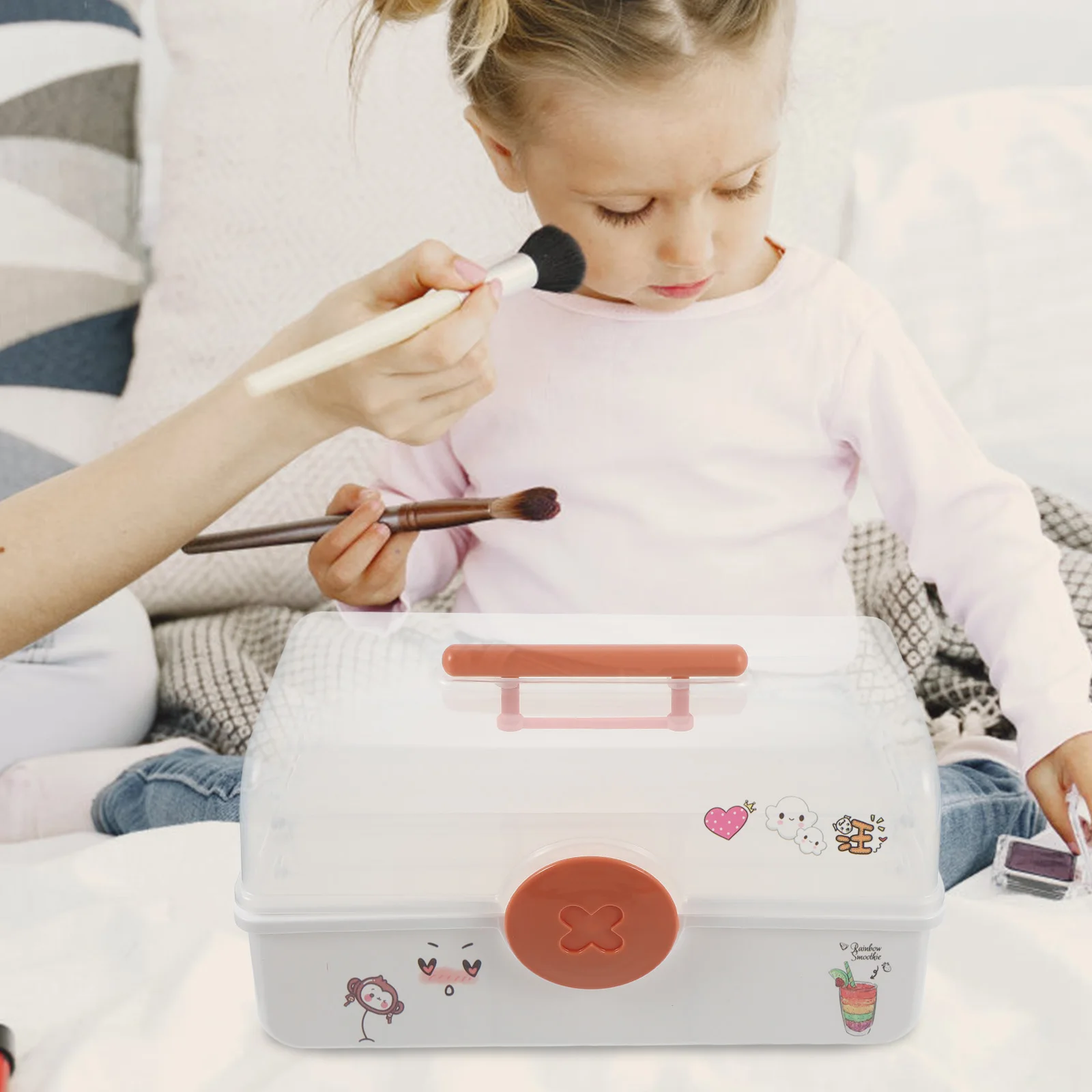 

Kids Hair Accessories ganizer Large Capacity PP Material Multi layer Storage Box For Jewelry Crafts Supplies Girls Hair Clips
