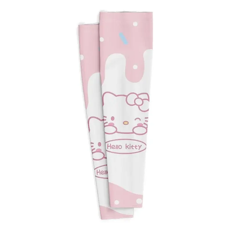 MINISO 1 paio di manicotti per bambini protezione solare raffreddamento manicotti di protezione UV Anime Sanrio Hello Kitty copri braccio