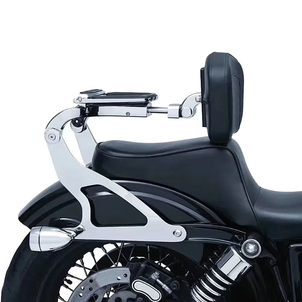 

Chrome Multi Purpose Adjustable Driver & Passenger Backrest For Harley Sportster XL883Iron 1200N X48 72V XL1200T XL1200C 00-22